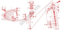 BOMBA PRINCIPAL TRASEIRA CILINDRO para Honda FOURTRAX 420 RANCHER 4X4 DCT IRS EPS 2015