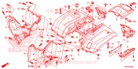 GUARDA LAMAS TRASEIRO para Honda FOURTRAX 500 FOREMAN 4X4 Electric Shift 2015