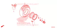 RODA TRASEIRA para Honda FOURTRAX 500 FOREMAN 4X4 Electric Shift 2015