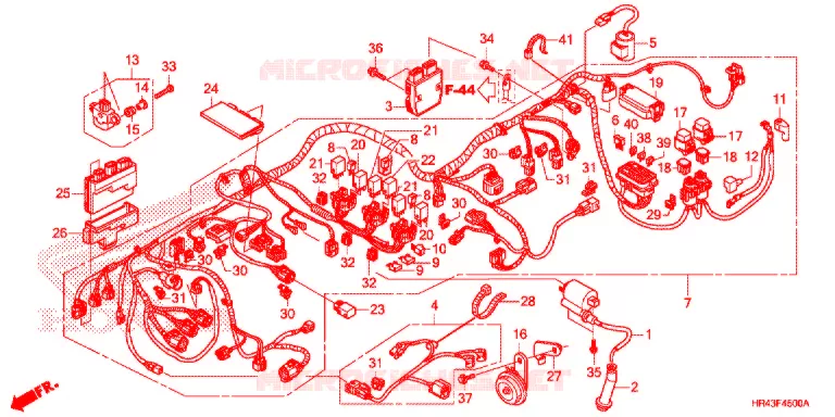 CABLAGEM/BATERIA Honda ATV 500 FOURTRAX 2015  TRX500FE1F
