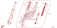 FORQUILHA FRENTE para Honda WAVE 110 front brake disk 2012