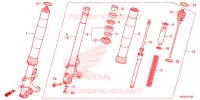FORQUILHA FRENTE para Honda VFR 1200 F DCT 2015