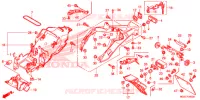 GUARDA LAMAS TRASEIRO para Honda VFR 1200 F DCT 2015