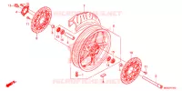 RODA FRENTE para Honda VFR 1200 F DCT 2015