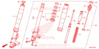 FORQUILHA FRENTE para Honda VFR 1200 F DCT 2015