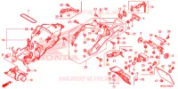 GUARDA LAMAS TRASEIRO para Honda VFR 1200 F DCT 2015