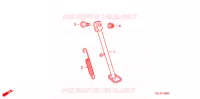 DESCANCO CENTRAL/PEDAL TRAVAOES para Honda CRF 50 2008