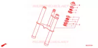 FORQUILHA FRENTE para Honda CRF 50 2008