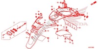 GUARDA LAMAS TRASEIRO para Honda SH 300 I ABS SPECIAL 2ED 2015