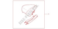 TAIL PACK ATT para Honda CBR 250 R ABS BLACK 2012