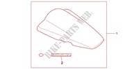 TAMPA DE ASSENTO para Honda CBR 250 R ABS BLACK 2012