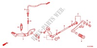 DESCANCO CENTRAL/PEDAL TRAVAOES para Honda CBR 250 R BLEUE 2011
