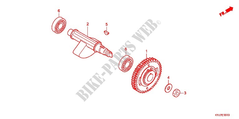 VEIO EQUILIBRAGEM para Honda CBR 250 R BLEUE 2011