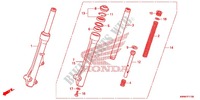 FORQUILHA FRENTE para Honda WAVE 110 front brake disk 2012