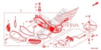 LUZ COMBINADA TRASEIRA para Honda WAVE 110 front brake disk 2013