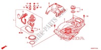 DEPOSITO COMBUSTIVEL para Honda WAVE 110 disque frein avant 2013