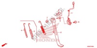 DESCANCO CENTRAL/PEDAL TRAVAOES para Honda MSX 125 2013