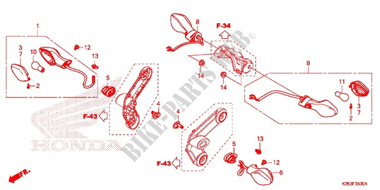 FAROLIM PISCA (E,ED,F,KO) para Honda MSX 125 2013
