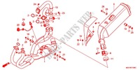 SILENCIADOR ESCAPE(2) para Honda CROSSRUNNER 800 GREY 2012