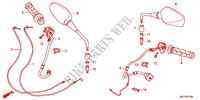 INTERRUPTOR/CABO/MANETE(2) para Honda CROSSRUNNER 800 WHITE 2012