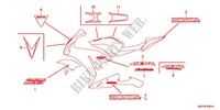 EMBLEMA/FAIXA (CBR1000RRD/E/RAD/E) para Honda CBR 1000 RR FIREBLADE BLANCHE 2014