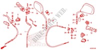 MANETE/INTERRUPTOR/CABO/RETROVISOR para Honda WAVE 110 2011