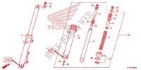 FORQUILHA FRENTE (SHOWA) para Honda CBF 125 2012