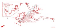 PUNHO GUIADOR/PONTE SUPERIOR (2) para Honda CBF 125 2012