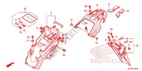 GUARDA LAMAS TRASEIRO para Honda NX4 FALCON 400 Fi 2013