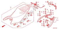 ASSENTO SIMPLES(2) para Honda NX4 FALCON 400 Fi 2014
