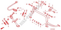 DESCANCO CENTRAL/PEDAL TRAVAOES para Honda SILVER WING 400 ABS 2012