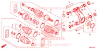 MANGA EIXO TRASEIRA/VEIO TRANSMISSAO TRASEIRO para Honda FOURTRAX 500 FOREMAN RUBICON DCT 2016