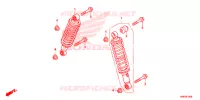 AMORTECEDOR DIANTEIRO para Honda FOURTRAX 500 FOREMAN RUBICON DCT 2016