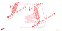 AMORTECEDOR TRASEIRO(2) para Honda FOURTRAX 500 FOREMAN RUBICON DCT 2016