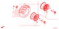 RODA TRASEIRA para Honda FOURTRAX 500 FOREMAN RUBICON DCT 2016