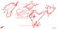 TAMPA LATERAL/TAMPA DO TANQUE para Honda FOURTRAX 500 FOREMAN RUBICON DCT 2016