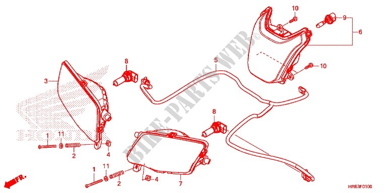 FAROL para Honda FOURTRAX 500 FOREMAN RUBICON DCT EPS 2016