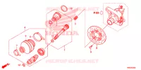 FORQUILHA TRASEIRA/VEIO PROPULSOR(2) para Honda FOURTRAX 500 FOREMAN RUBICON DCT EPS 2016