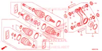 MANGA EIXO TRASEIRA/VEIO TRANSMISSAO TRASEIRO para Honda FOURTRAX 500 FOREMAN RUBICON DCT EPS 2016