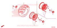 RODA TRASEIRA para Honda FOURTRAX 500 FOREMAN RUBICON DCT EPS 2016
