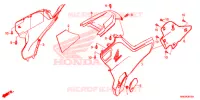 TAMPA LATERAL/TAMPA DO TANQUE para Honda FOURTRAX 500 FOREMAN RUBICON DCT EPS 2016