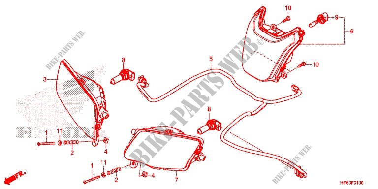 FAROL para Honda FOURTRAX 500 FOREMAN RUBICON 4x4 DCT EPS DELUXE 2016