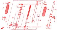 FORQUILHA FRENTE para Honda SL 230 With speed warning light 1998