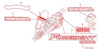 MARCA/FAIXA(1) para Honda FORESIGHT 250 SE 1999