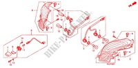 LUZ COMBINADA TRASEIRA (FES1257/A7) (FES1507/A7) para Honda S WING 125 FES ABS 2008