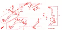 DESCANCO CENTRAL/PEDAL TRAVAOES para Honda TRX 450 R Kick start 2007