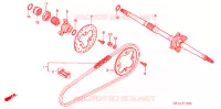 EIXO TRASEIRO/CORRENTE TRANSMISSAO para Honda TRX 450 R Kick start 2007