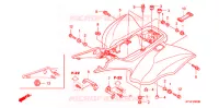 GUARDA LAMAS TRASEIRO para Honda TRX 450 R Kick start 2007