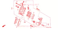 PINCA TRAVAO FRENTE para Honda TRX 450 R Kick start 2007