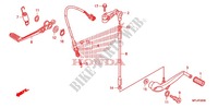 DESCANCO CENTRAL/PEDAL TRAVAOES para Honda CBR 1000 RR VICTORY RED 2011